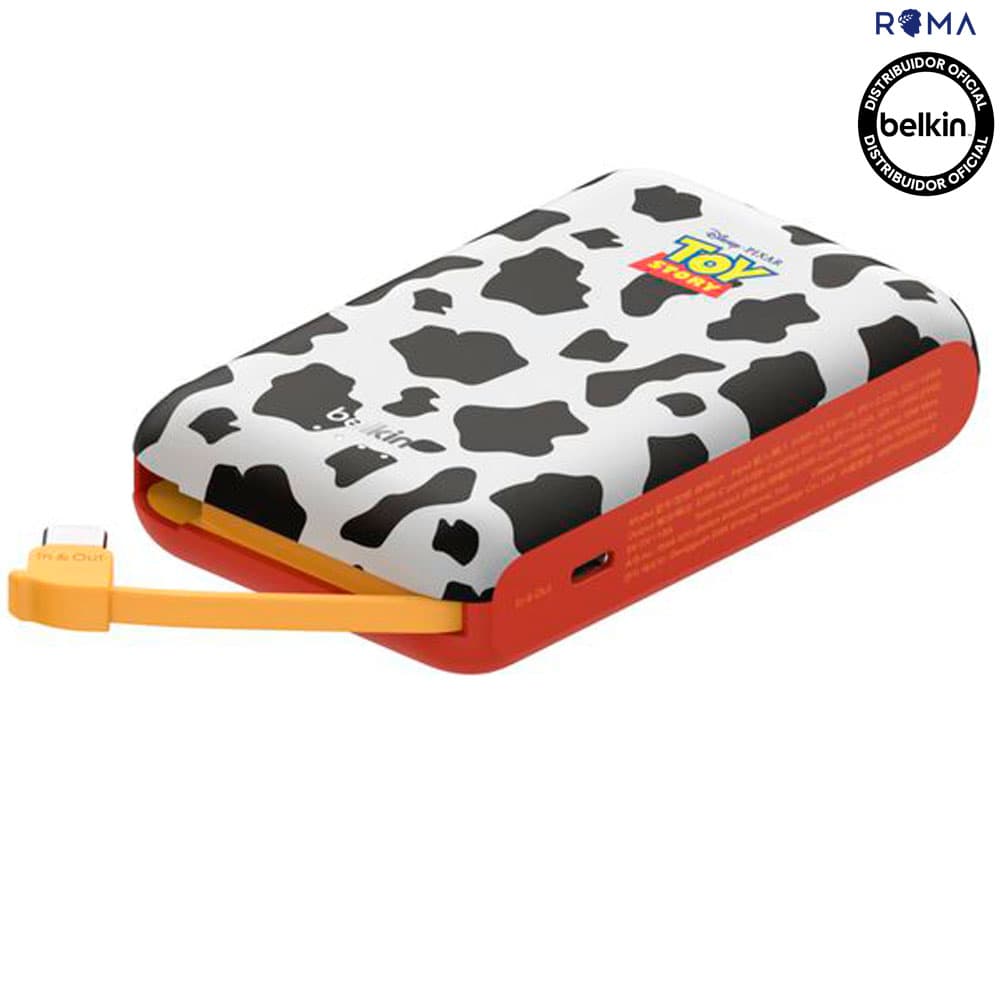 Anúncio: Carregador Portátil Belkin 10K com Cabo Integrado Toy Story Preto – BPB021QCTS-DY