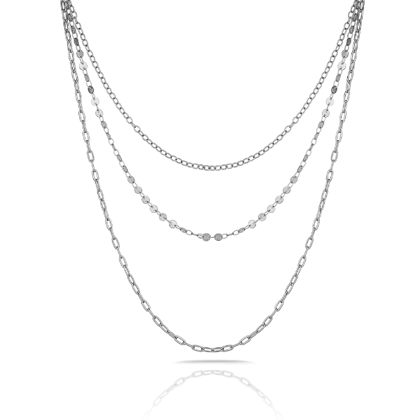 Anúncio: Colar Feminino Freelook FRJ.3.6004-1 feito de aço inoxidável - Prata