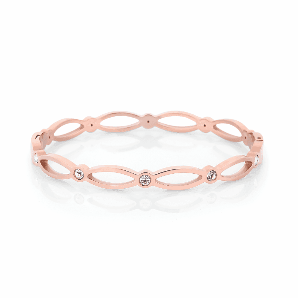 Anúncio: Pulseira Feminina Daniel Klein DKB.7.2055-3 de Aço Inoxidável - Rosa Ouro