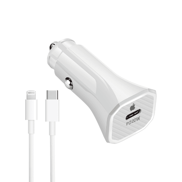 Anúncio: Carregador para Carro Apple 20W USB-C com Cabo Lightning para iPhone - Branco