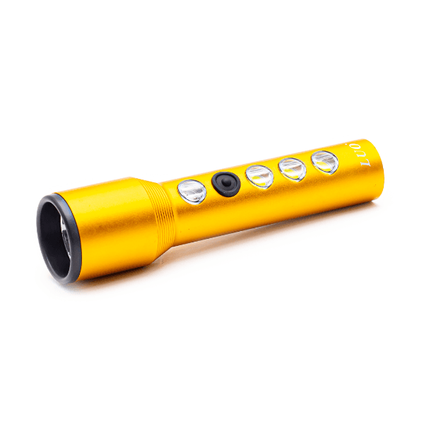 Anúncio: Lanterna Tática Luo LU-171 5W + 3 COB, Recarregável, USB - Prata