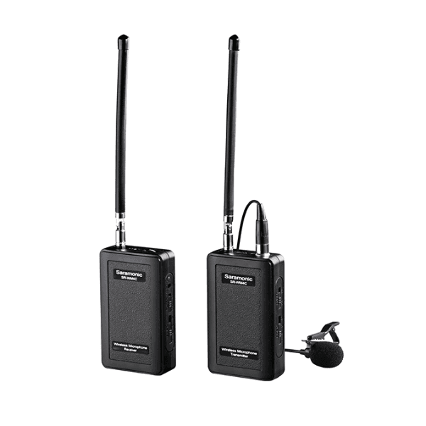 Anúncio: Sistema de microfone sem fio VHF Saramonic SR-WM4C V2 com Lapela - Preto