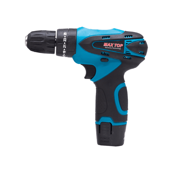 Anúncio: Furadeira e Parafusadeira sem fio MAX TOP 12V CG-2013 50-60HZ com 2 Baterias - Azul/Preto