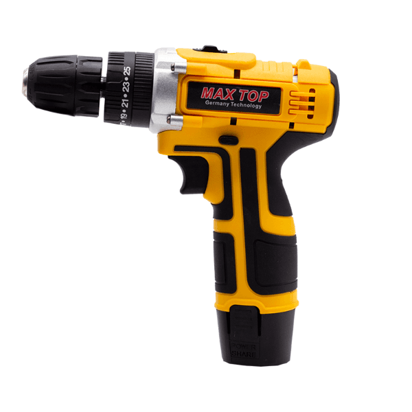 Anúncio: Furadeira e Parafusadeira sem fio MAX TOP 12V CG-2020 220-240V com 2 Baterias - Amarelo/Preto