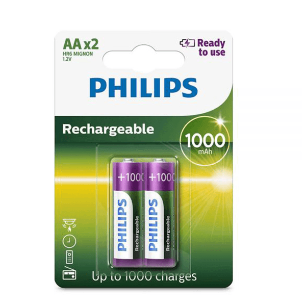 Anúncio: Pilhas Recarregáveis Philips R6B2RTU10/97 AA - 2 Unidades