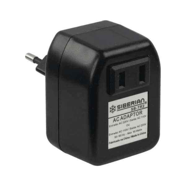 Anúncio: Transformador Siberian SB-TR2 2 Em 1 220V/110V / 50W - Preto