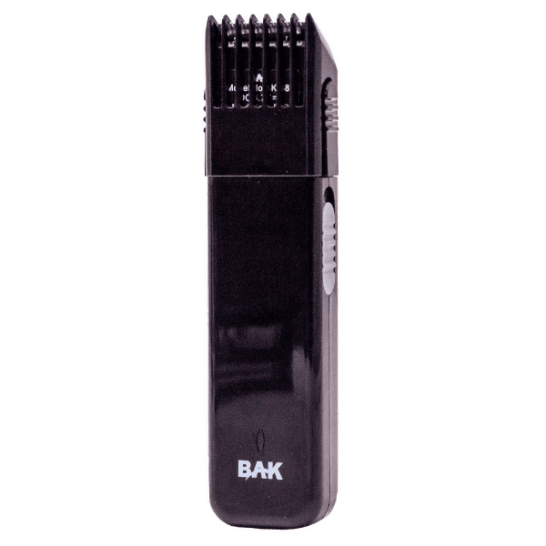 Anúncio: Barbeador Eletrico Portatil Bak Premium BK-382 Recarregavel Ajustavel A 5 Tamanhos / Aparador de Barba e Bigote / Lamina Inoxidavel - Preto