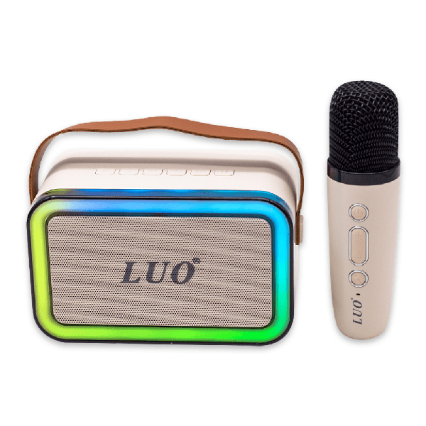 Anúncio: Mini Speaker / Caixa de Som Portátil Luo LU-3171 Com Microfone / Bluetooth / AUX / USB / TF / Recarregavel - Bege
