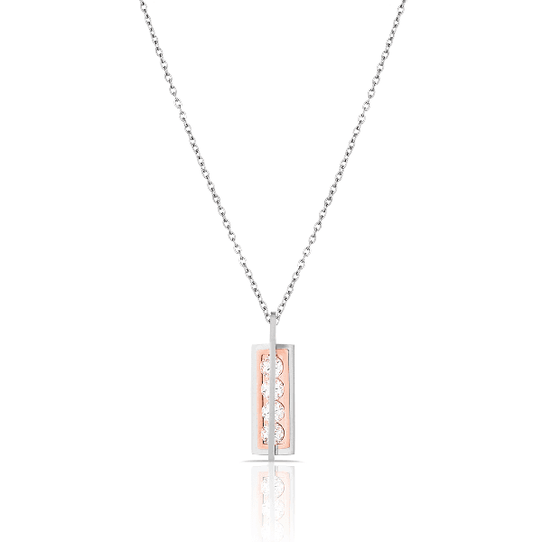 Anúncio: Colar Feminino Daniel Klein DKJ.2.4006-2 - Prata/Rose Gold