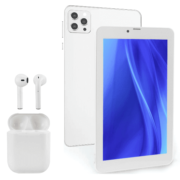 Anúncio: Tablet Rodicar X18 5G / 8GB+256GB / 4000 Mah / 5.0M+8.0M / Android 12 / Com Fone de Ouvido Sem Fio - Branco