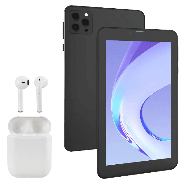 Anúncio: Tablet Rodicar X18 5G / 8GB+256GB / 4000 Mah / 5.0M+8.0M / Android 12 / Com Fone de Ouvido Sem Fio - Gray