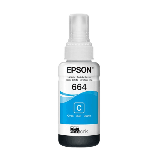 Anúncio: Tinta Epson T664 Com 70ML / L1XX / L2XX / L3XX / L5XX - Ciano