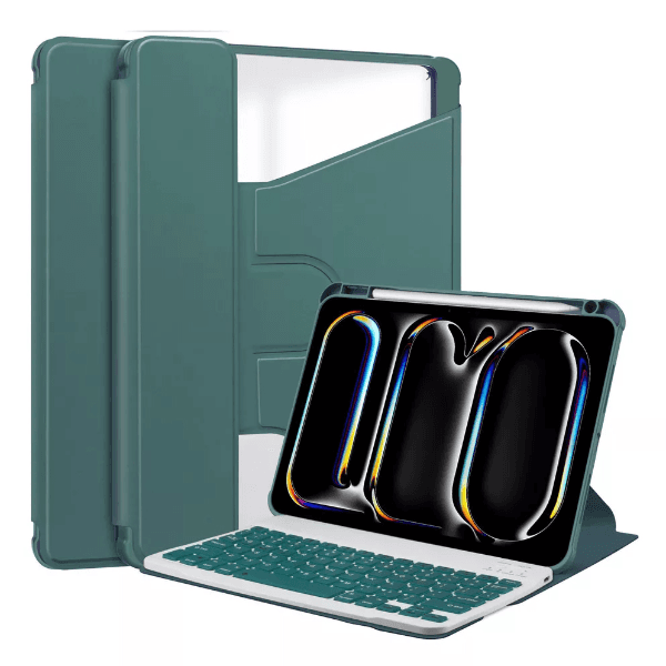 Anúncio: Capa Magnética 4life Para iPad Pro 11 Com Teclado Wireless / Porta Pencil / Compativel Com Android / iOS / Bluetooth - Verde