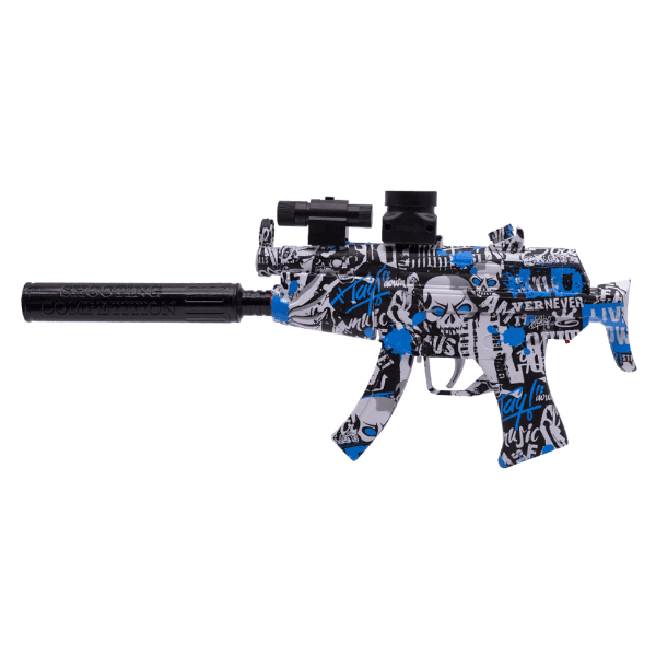Anúncio: Pistola de Gel MP5 Submachin Gun 105VB Com Acessórios Varios - Branco/Azul