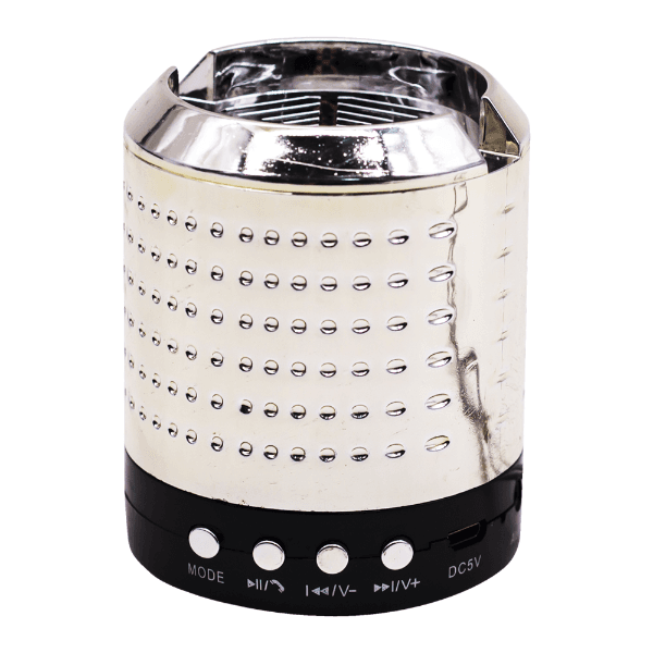 Anúncio: Mini Speaker Enjoy Life Com Bluetooth / USB / FM / TF - Prata