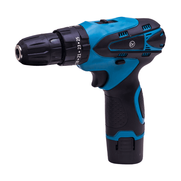 Anúncio: Furadeira Eletrica Sem Fio CG-2013 / 12V / Com 24 Peças / 220V - Turquesa/Preto