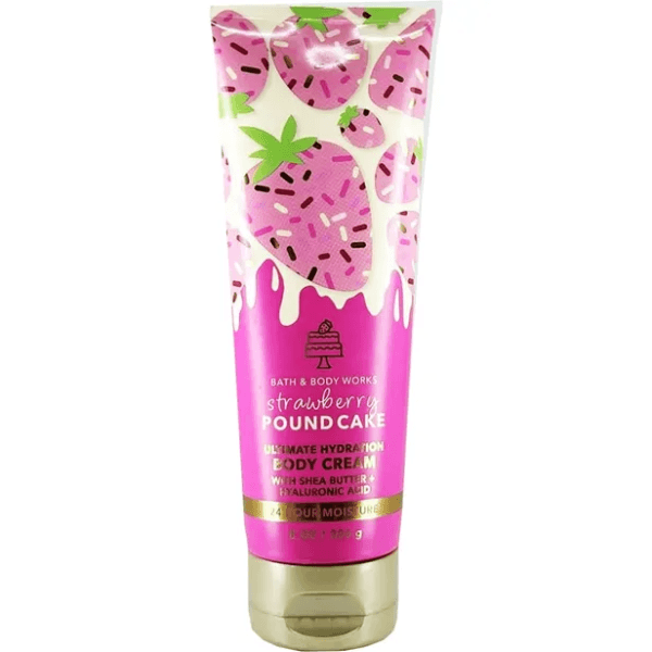 Anúncio: Creme Corporal Bath & Body Works Strawberry Pound Cake 226G