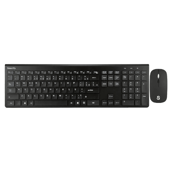 Anúncio: Kit Mouse e Teclado Smartfy TW02B Sem Fio (Português) - Preto