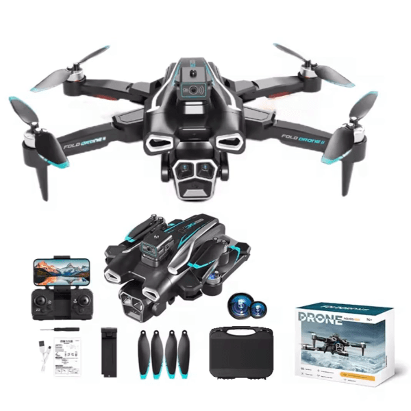 Anúncio: Drone Fold Series NO.H35 / Dual Camera / HD / 360° / Wi-Fi - Preto