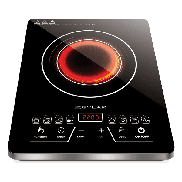 Anúncio: Fogareiro Eletrico Infravermelho Qylar Infrared Cooker QY-0903 / 2000W / 220-240V ~ 50/60Hz - Preto