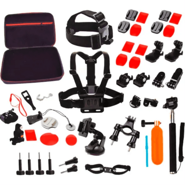 Anúncio: Kit de Acessórios Quanta QTSCA700 para Camera Esportiva 3 em 1 com Estojo - Preto