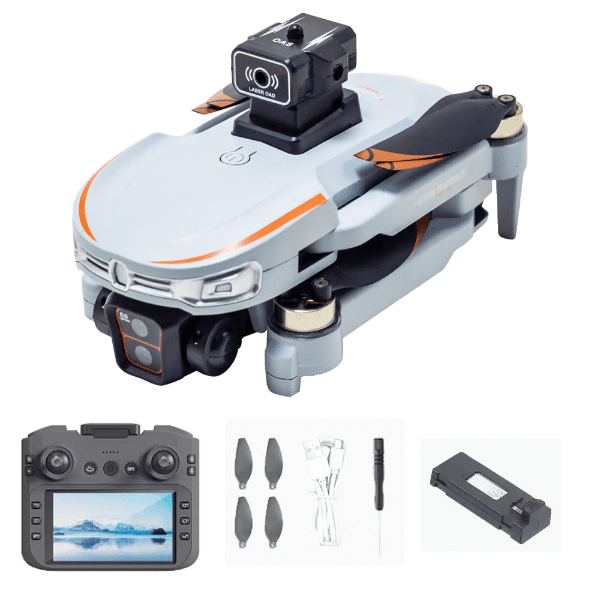Anúncio: Drone GPS Aerial Photography S36 / HD / Dual Camera / GPS / 1x Bateria Com Controle Remoto com Tela - Cinza