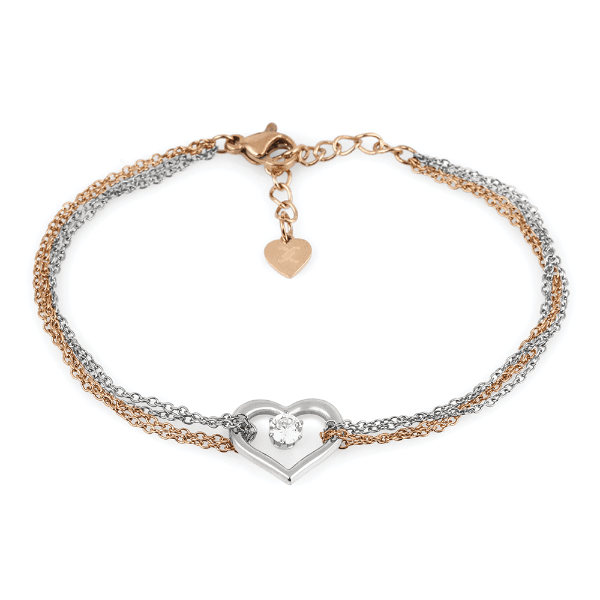 Anúncio: Pulseira Feminina Daniel Klein DKJ.3.10028-4 - Prata/Rose Gold