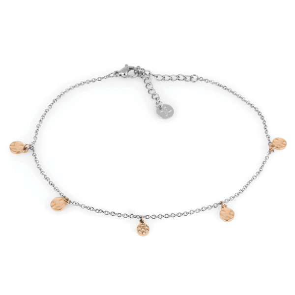 Anúncio: Tornozeleira Feminina Daniel Klein DKJ.5.50010-4 - Prata/Rose Gold