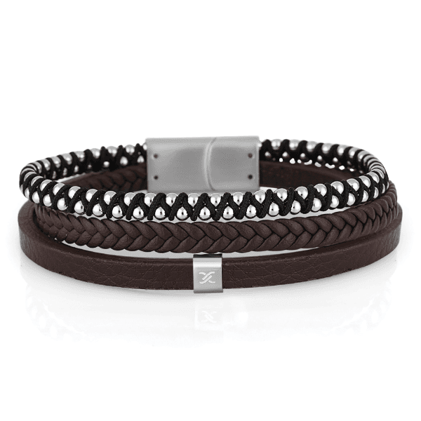 Anúncio: Pulseira Masculino Daniel Klein DKJ.6.10030-3 - Couro Marrom/Prata