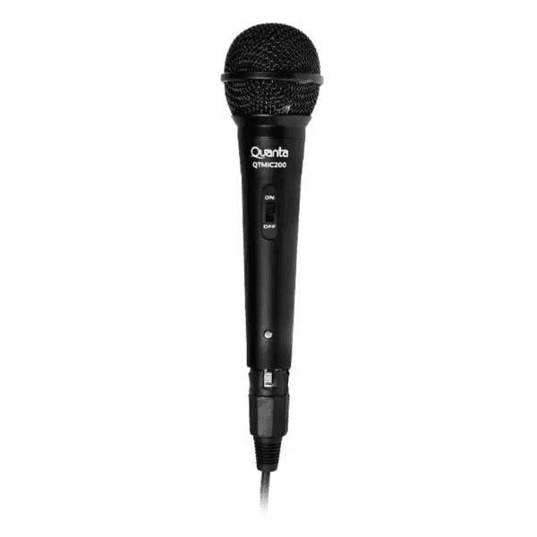 Anúncio: Microfone Com Fio Quanta QTMIC200 / 3 Metros - Preto