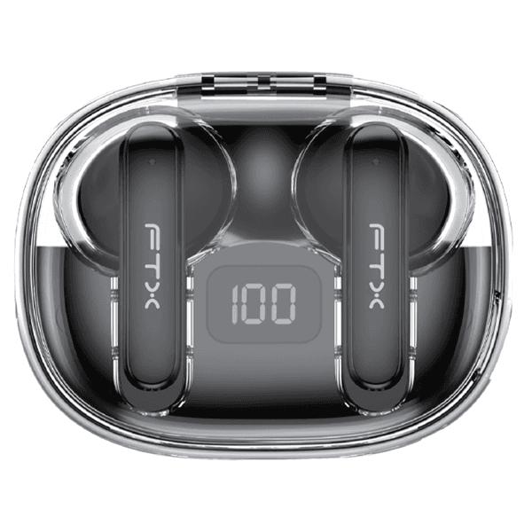 Anúncio: Fone de Ouvido Sem Fio FTX E80-BK Com Bluetooth 6.0 / Microfone / Touch / IPX6 - Preto
