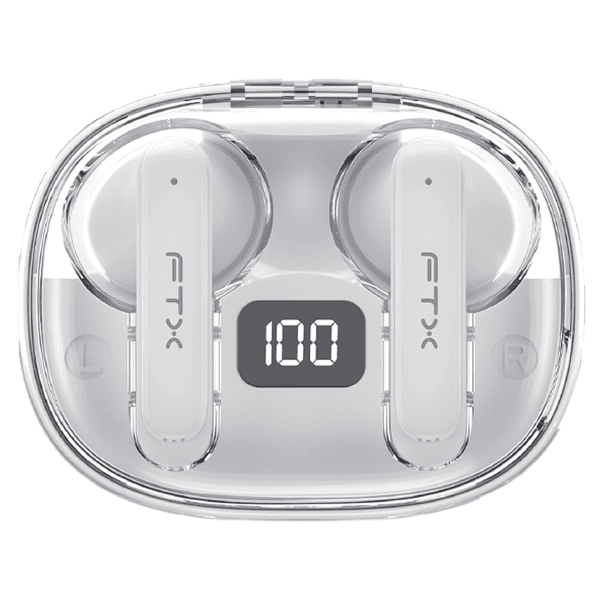 Anúncio: Fone de Ouvido Sem Fio FTX E80-WH Com Bluetooth 6.0 / Microfone / Touch / IPX6 - Branco