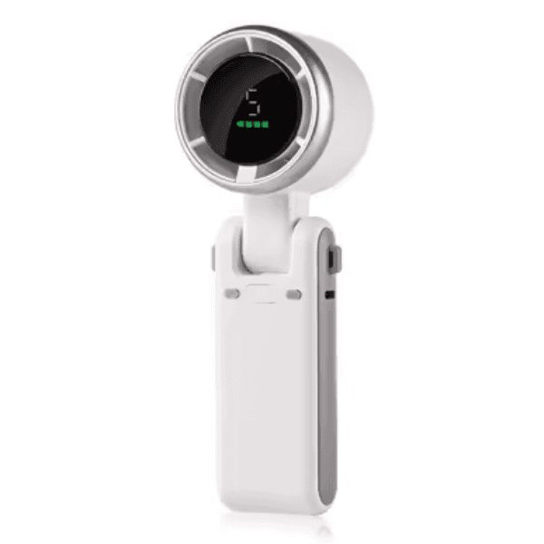Anúncio: Mini Ventilador Portátil Hengda YQ10520 / 5 Velocidades / Recarregavel - Branco