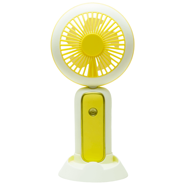 Anúncio: Mini Ventilador Portátil Hengda YQ10534 / 3 Velocidades / Recarregavel - Amarelo