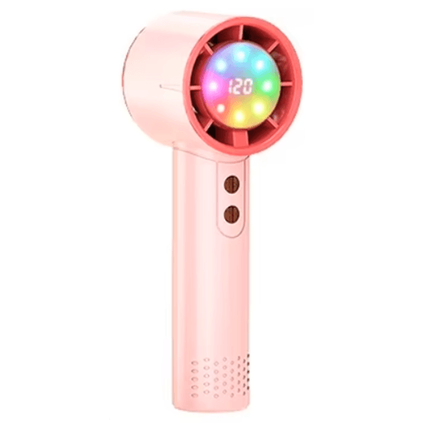 Anúncio: Mini Ventilador Portátil Hengda YQ10531 Com LED / 5W / 120 Niveis / Recarregavel - Rosa