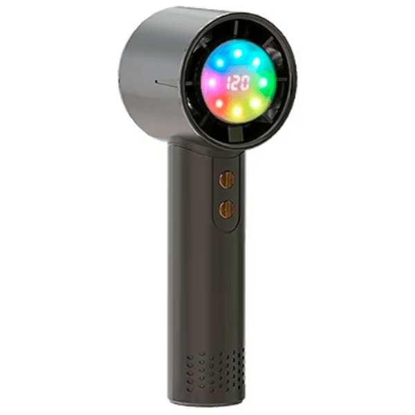 Anúncio: Mini Ventilador Portátil Hengda YQ10531 Com LED / 5W / 120 Niveis / Recarregavel - Preto