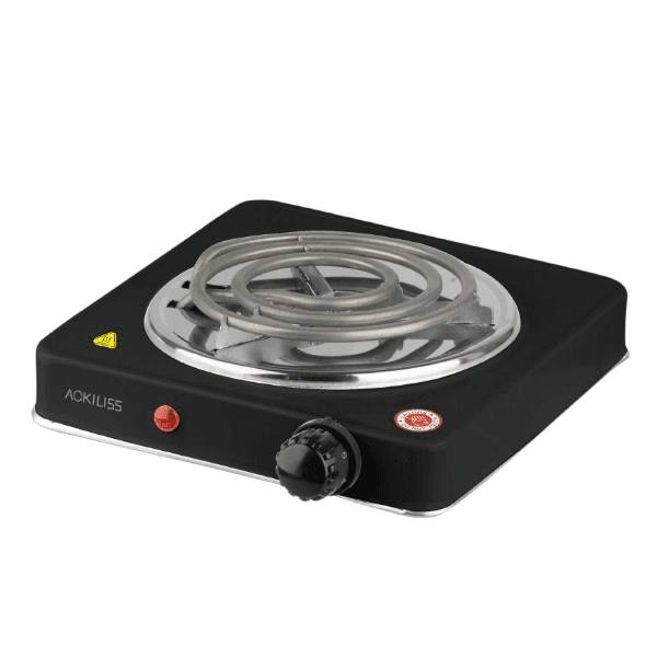 Anúncio: Fogareiro Fogão Portátil Elétrico Ackiliss ACL-8010BB / 1 Boca / 1000W / 220-240V ~ 50/60Hz - Preto