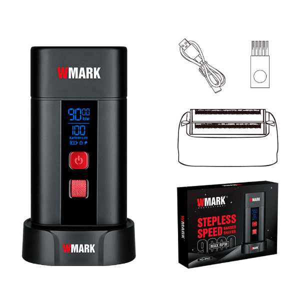 Anúncio: Barbeador Eletrico Wmark NG-8902 Barber Shaver / 9000Rpm / Recarregavel - Preto