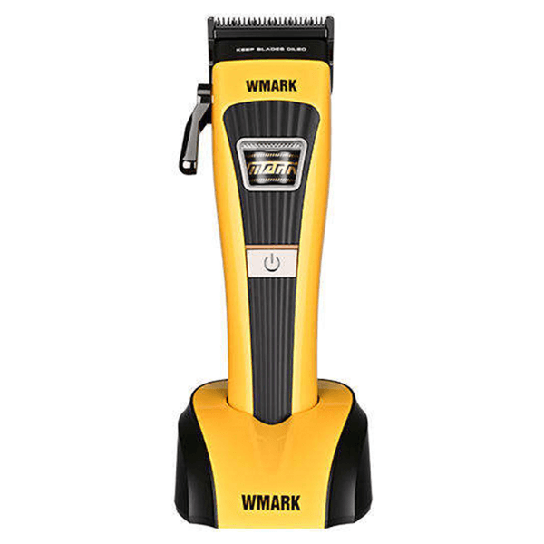 Anúncio: Cortador de Cabelo Wmark NG-V1 / 8500Rpm / 2500Mah / Com Acessorios / Recarregavel - Preto/Amarelo