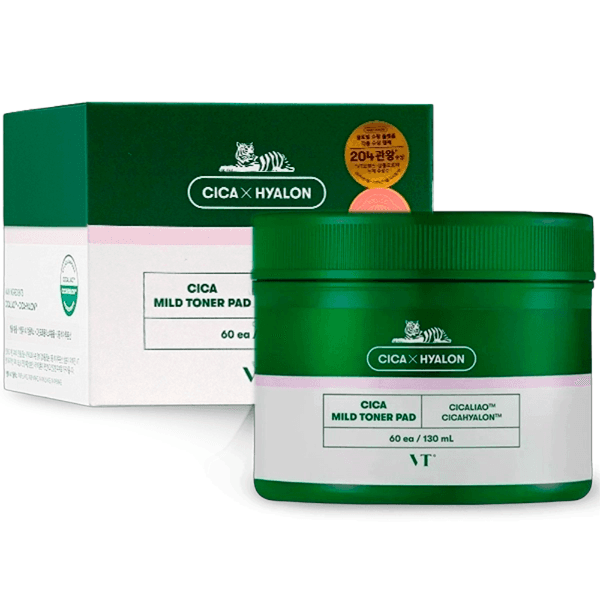 Anúncio: Almofadas Tônicas VT Cosmetics CICA Mild Toner Pad de 60 Unidades / 130ML