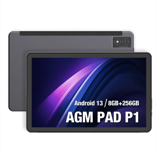 Anúncio: Tablet AGM Mobile PAD P1 / 8GB / 256GB / 4G LTE / Dual SIM / 10.36" / Bluetooth / 7000Mah / 5MP + 8MP / Android 13 - Preto