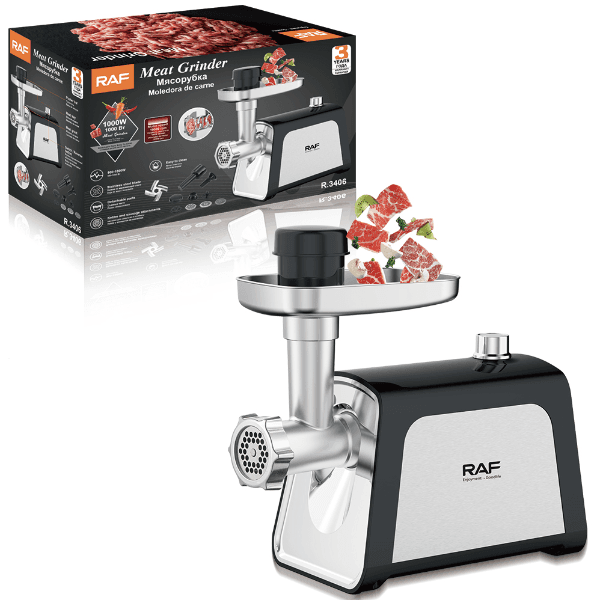 Anúncio: Moedor de Carne Raf R.3406 / 1000W / 220V - Cinza/Preto