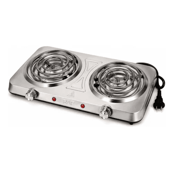 Anúncio: Fogareiro Elétrico Portatil Raf R.8065 Electric Stove / 2000W / 2 Bocas / 220V - Inox