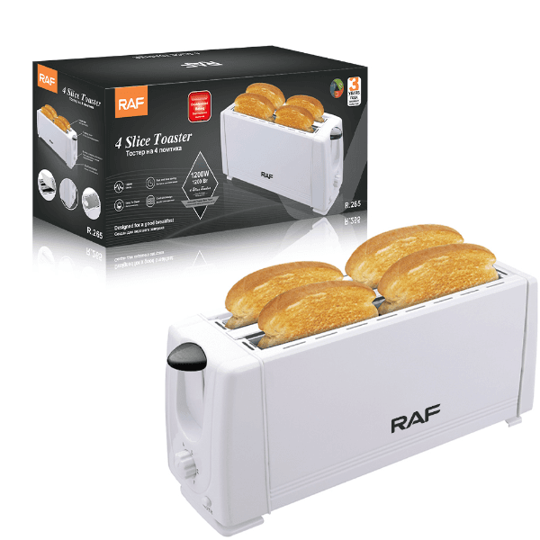 Anúncio: Torradeira Raf R.265 4 Slice Toaster / 1200W / 220V - Branco