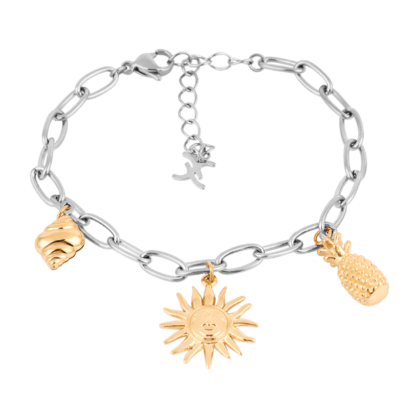 Anúncio: Pulseira Feminina Daniel Klein DKJ.13.10006-3 - Prata/Dourado