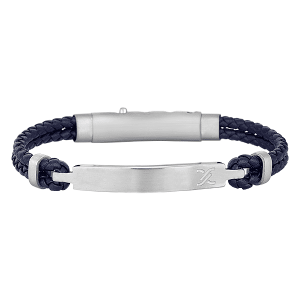 Anúncio: Pulseira Masculino Daniel Klein DKJ.14.10012-4 - Couro Azul/Prata