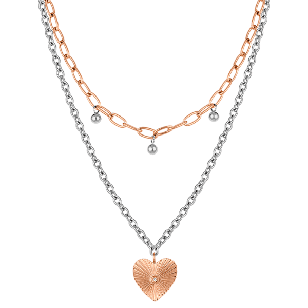 Anúncio: Colar Feminino Daniel Klein DKJ.13.20005-4 - Rose Gold/Prata
