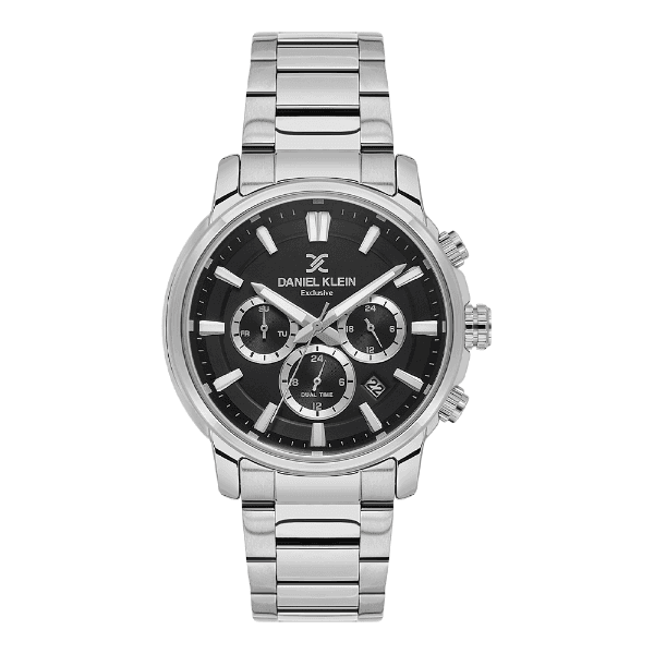 Anúncio: Relogio Analógico Masculino Daniel Klein DK.6.14442-2 Exclusive Gents / Pulseira de Aço Inoxidável - Prata/Preto