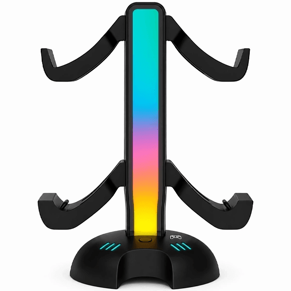 Anúncio: Estação de Carregamento / Base de Carregamento Para Controle de PlayStation 5 Krab KBDCM54 / 4 Em 1 / RGB - Preto