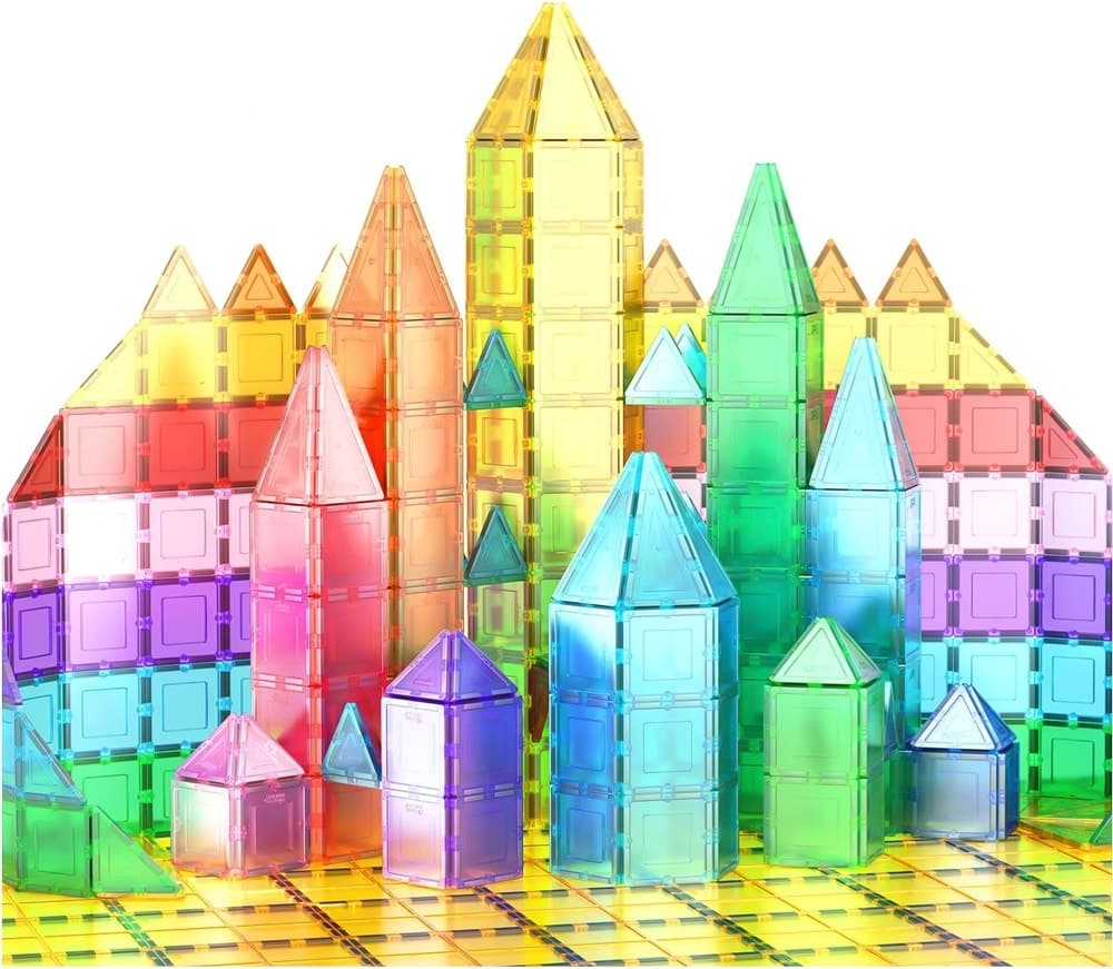 Blocos de Montar Magnéticos 3-D Picasso Tiles - Pt61 (61 Peças)